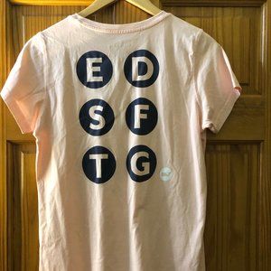 VINEYARD VINES womens short sleeve light pink tee